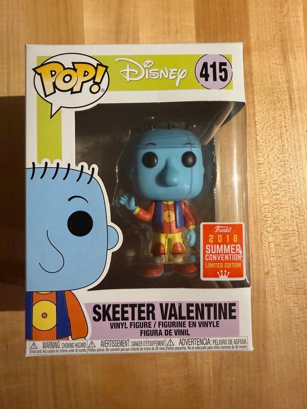 Funko Pop! Disney Doug Skeeter Valentine #415 2018  Convention Limited Edition